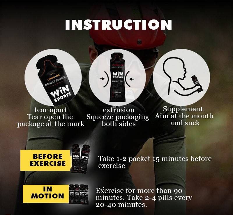 Pek WiNSPORTS Energy Gel — karbohidrat tinggi untuk latihan